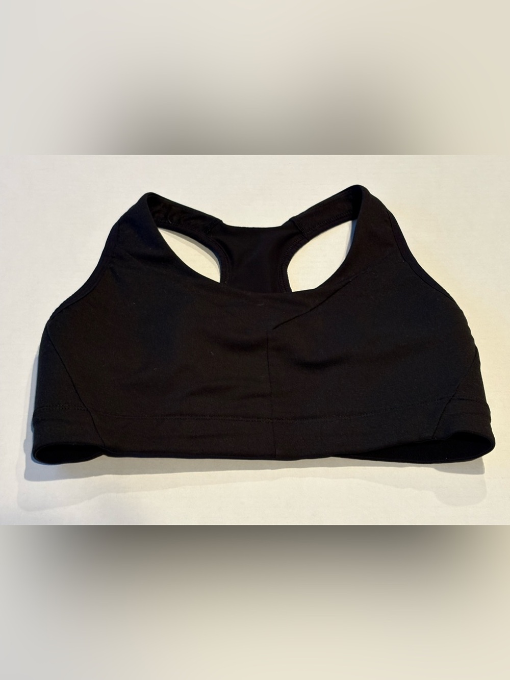 Patagonia Black Wild Trails Racerback Sports Bra Size Medium Light Padding
